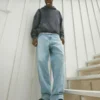 Ljus tvättade baggy jeans Ljus tvättade baggy jeans