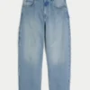 Ljus tvättade broderade bakfickor Skater Baggy Painter Jeans Ljus tvättade broderade bakfickor Skater Baggy Painter Jeans