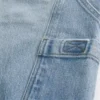 Ljus tvättade broderade bakfickor Skater Baggy Painter Jeans Ljus tvättade broderade bakfickor Skater Baggy Painter Jeans
