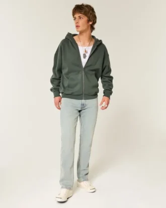Ljusblå slim straight jeans