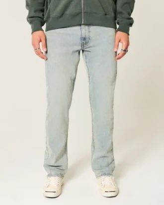 Ljusblå slim straight jeans