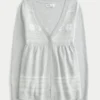 Långärmad Flyaway Babydoll-kofta