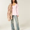 Långärmad Henley Babydoll-top