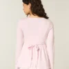 Långärmad Henley Babydoll-top
