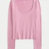 Långärmad, sömlös baby-T-shirt