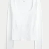 Långärmad, sömlös baby-T-shirt