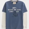 Långärmad T-shirt med surf-logotyp i lager på lager Långärmad T-shirt med surf-logotyp i lager på lager