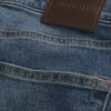 Mediumtvättade atletiska skinny jeans