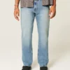 Mediumtvättade raka jeans Mediumtvättade raka jeans