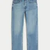Mediumtvättade raka jeans