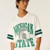 Michigan State University Spartans grafisk fotbollströja