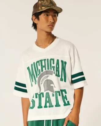Michigan State University Spartans grafisk fotbollströja