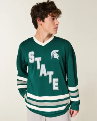 Michigan State University Spartans grafisk hockeytröja Michigan State University Spartans grafisk hockeytröja