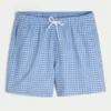 Mid-Thigh Seersucker Volley Swim Shorts Mid-Thigh Seersucker Volley Swim Shorts