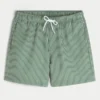 Mid-Thigh Seersucker Volley Swim Shorts Mid-Thigh Seersucker Volley Swim Shorts