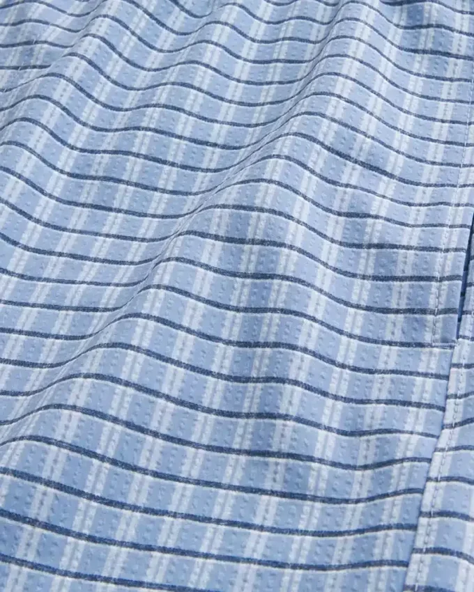Mid-Thigh Seersucker Volley Swim Shorts Mid-Thigh Seersucker Volley Swim Shorts
