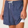 Mid-Thigh Seersucker Volley Swim Trunks Mid-Thigh Seersucker Volley Swim Trunks
