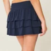 Mini-skort med volanger i flera lager