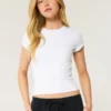 Mjuk stretchig sömlös baby-T-shirt