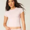 Mjuk stretchig, sömlös baby-T-shirt
