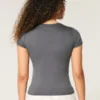 Mjuk stretchig, sömlös baby-T-shirt