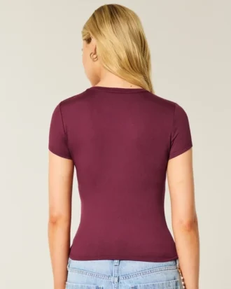 Mjuk stretchig, sömlös baby-T-shirt