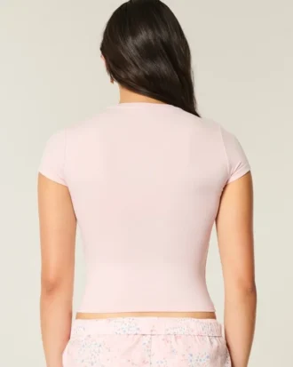 Mjuk stretchig, sömlös baby-T-shirt