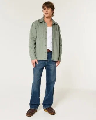 Mörk tvättade baggy jeans