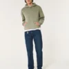 Mörk tvättade lösa jeans Mörk tvättade lösa jeans