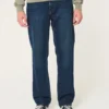 Mörk tvättade lösa jeans Mörk tvättade lösa jeans