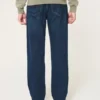 Mörk tvättade lösa jeans Mörk tvättade lösa jeans
