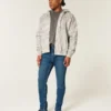 Mörkblå atletiska skinny jeans