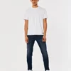 Mörkblå atletiska skinny jeans Mörkblå atletiska skinny jeans