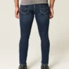 Mörkblå atletiska skinny jeans Mörkblå atletiska skinny jeans