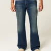 Mörkblå avslappnade bootcut-jeans Mörkblå avslappnade bootcut-jeans