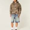 Mörkblå baggy jeansshorts Mörkblå baggy jeansshorts