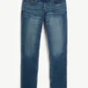 Mörkblå slim straight jeans Mörkblå slim straight jeans