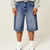 Mörkblå superbaggy jeansshorts Mörkblå superbaggy jeansshorts
