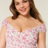 Off-the-Shoulder Asymmetrisk Hem Mini Dress Off-the-Shoulder Asymmetrisk Hem Mini Dress