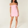 Off-the-shoulder-klänning i mesh Off-the-shoulder-klänning i mesh