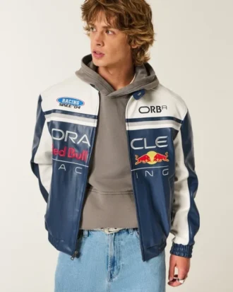 Oracle Red Bull Racing grafisk jacka i konstläder