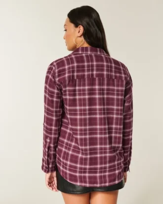 Oversized flanellskjorta