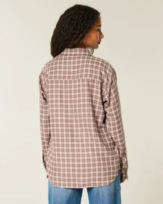 Oversized flanellskjorta