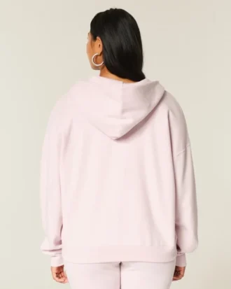 Oversized hoodie med dragkedja