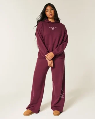 Oversized hoodie med tryck från årskursen ’26