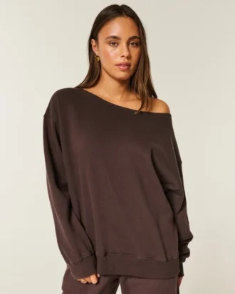 Oversized off-shoulder-tröja Oversized off-shoulder-tröja