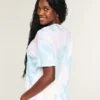 Oversized Tie-Dye I Heart UV Graphic Tee