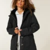 Parkas med fuskpälsfoder Parkas med fuskpälsfoder