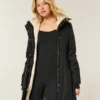 Parkas med fuskpälsfoder Parkas med fuskpälsfoder
