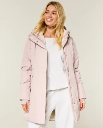 Parkas med fuskpälsfoder